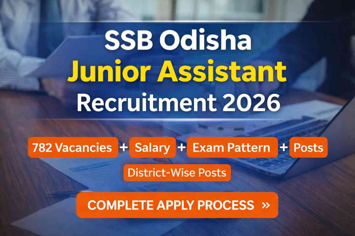 Odisha SSB Junior Assistant and Clerk Syllabus 2026