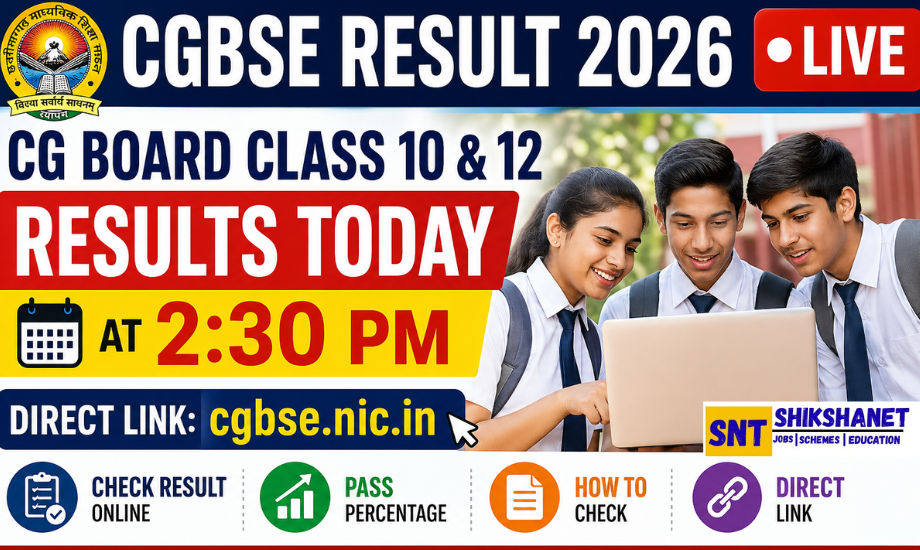 CGBSE Result 2026 LIVE