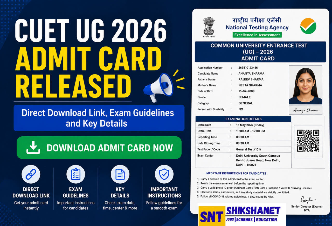 CUET UG 2026 Admit Card